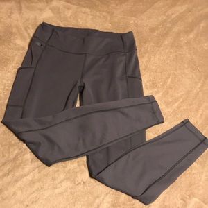 Patagonia gray exercise leggings. Size large